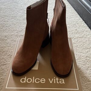 Dolce Vita Brown Ankle Booties